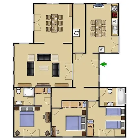 Papathanatika Sleeps 10 Pool Air Con Wifi Villa Gardelades